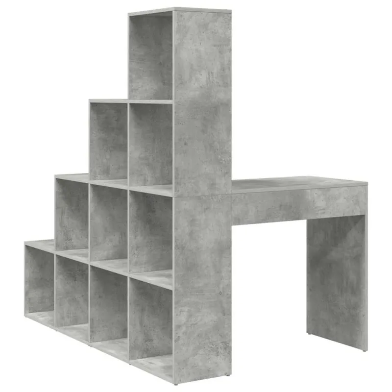 Kampinis rašomasis stalas Betono pilka 101,5 x 149,5 x 149,5 cm