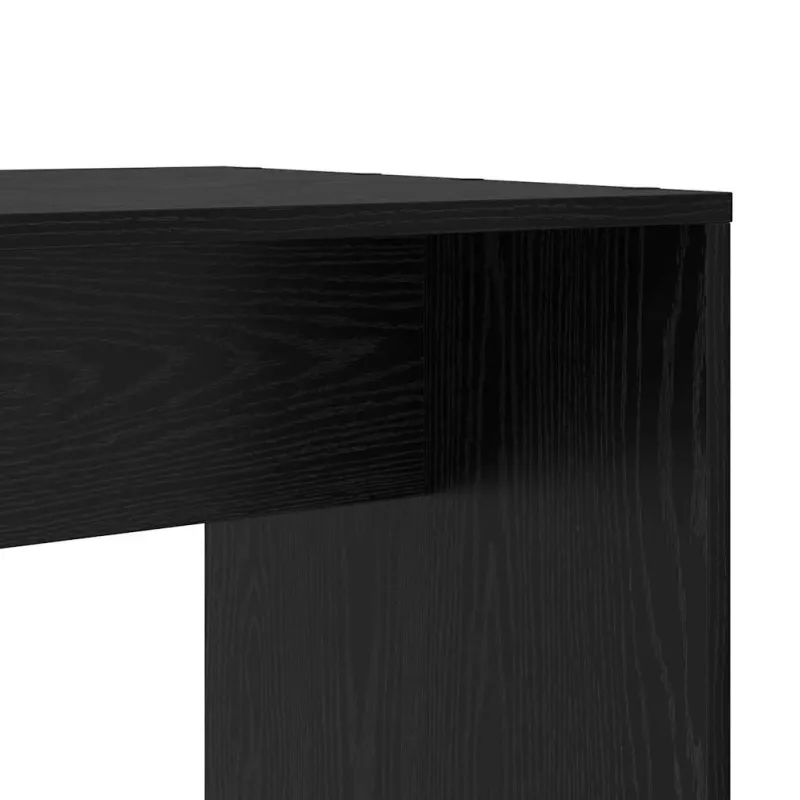 Stalas Juodas ąžuolas 138,5 x 55 x 143 cm Apdirbta mediena