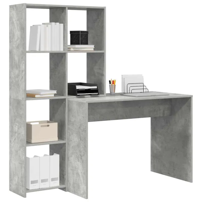 Stalas Betono pilka 138,5 x 55 x 143 cm Apdirbta mediena