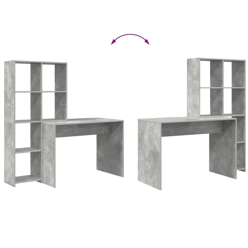 Stalas Betono pilka 138,5 x 55 x 143 cm Apdirbta mediena