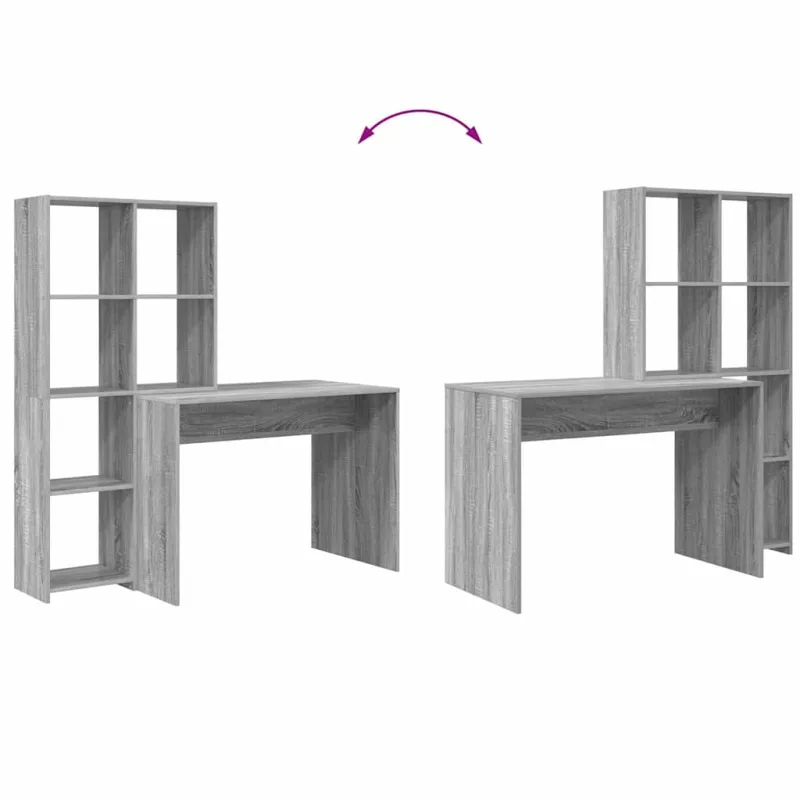 Stalas Pilkas Sonoma 138,5 x 55 x 143 cm Apdirbta mediena