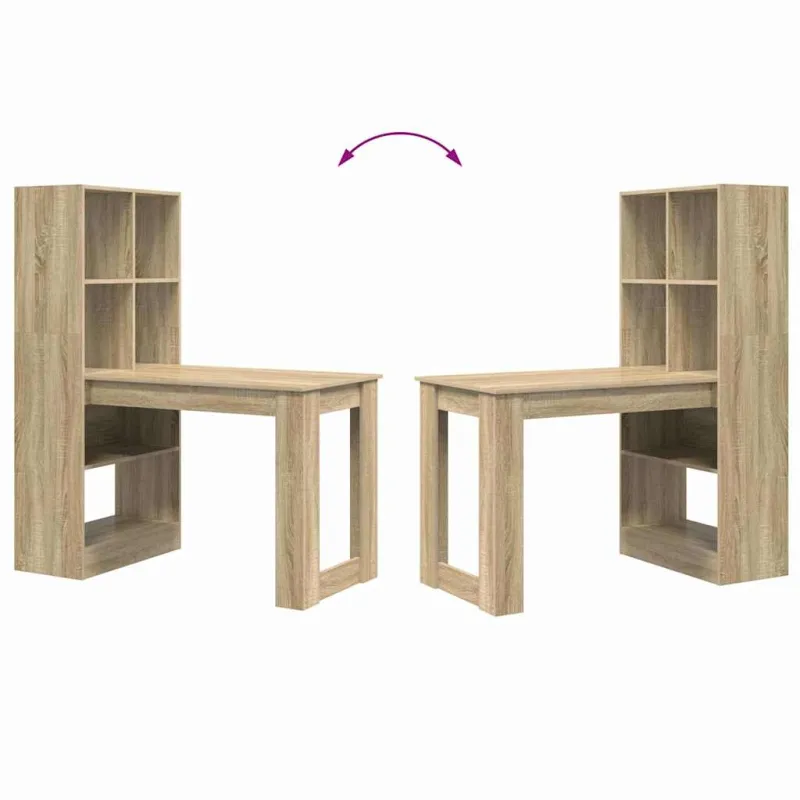 Stalas Sonoma ąžuolas 122 x 67 x 145 cm Apdirbta mediena