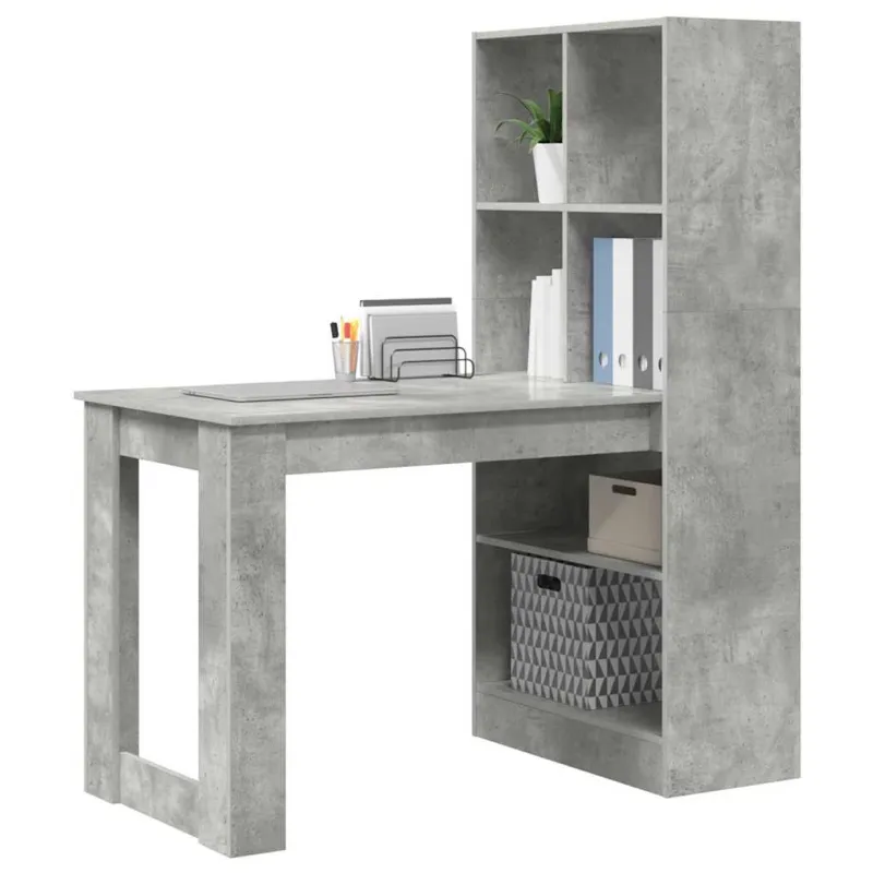 Stalas Betono pilka 122 x 67 x 145 cm Apdirbta mediena