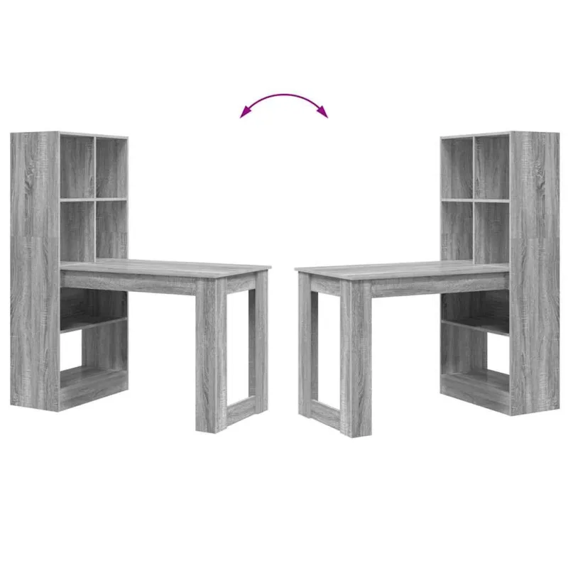 Stalas Pilkas Sonoma 122 x 67 x 145 cm Apdirbta mediena