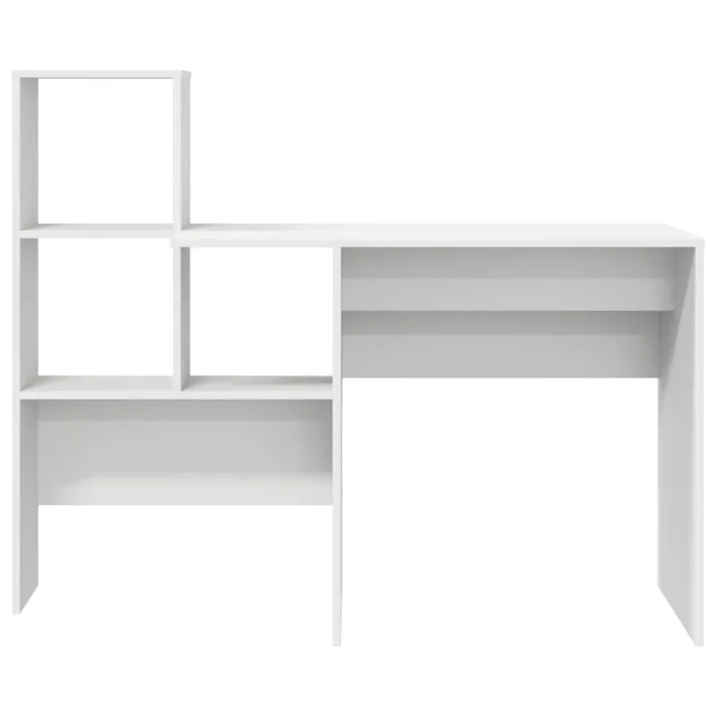 Stalas su stalčių Balta 131,5 x 50 x 106,5 cm Apdirbta mediena