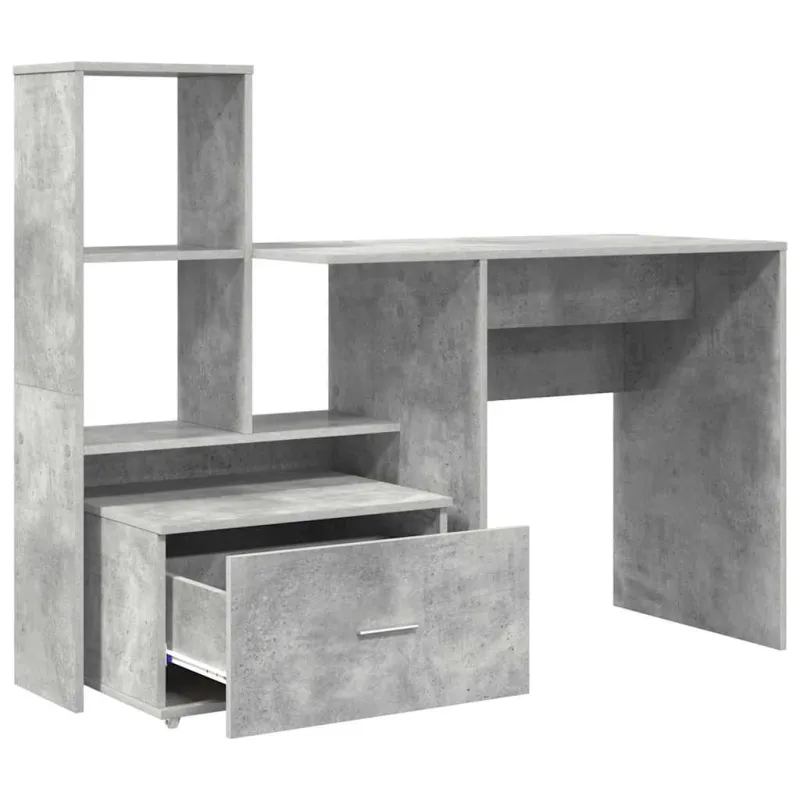 Stalas Betono pilka 131,5 x 50 x 106,5 cm Apdirbta mediena