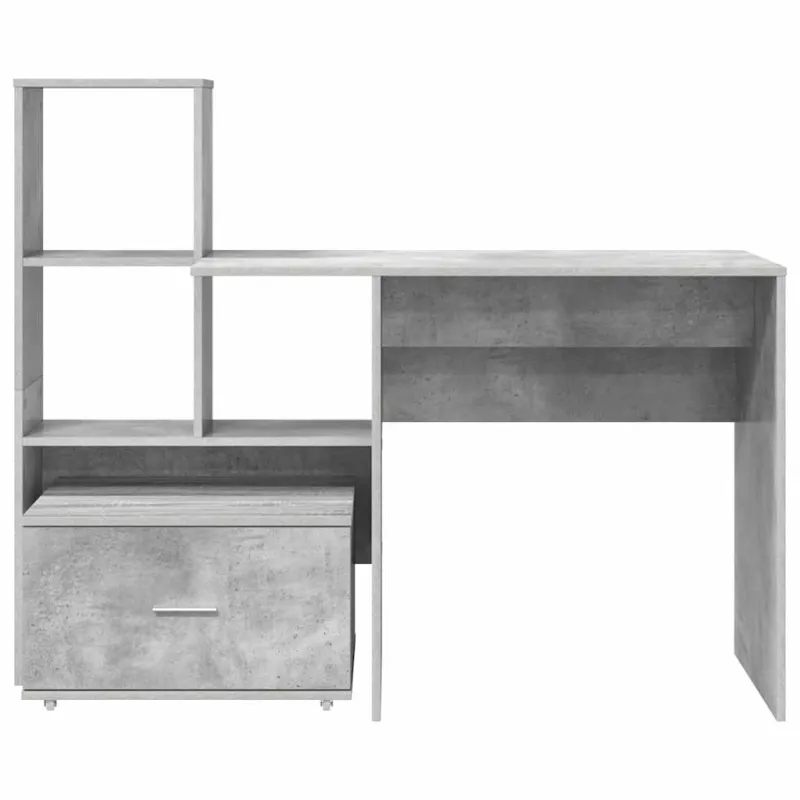 Stalas Betono pilka 131,5 x 50 x 106,5 cm Apdirbta mediena