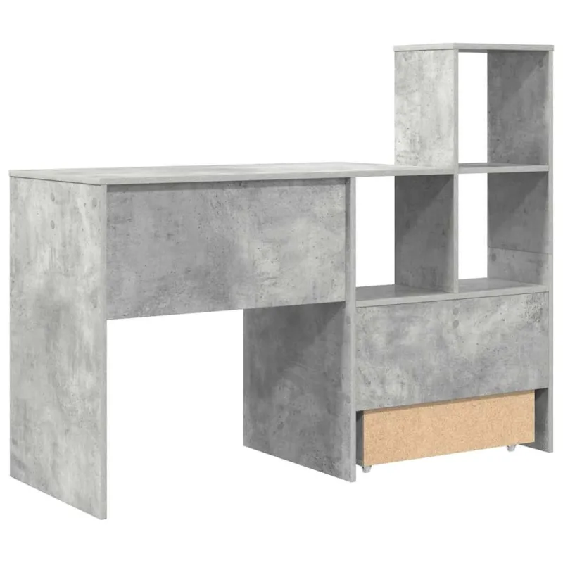 Stalas Betono pilka 131,5 x 50 x 106,5 cm Apdirbta mediena