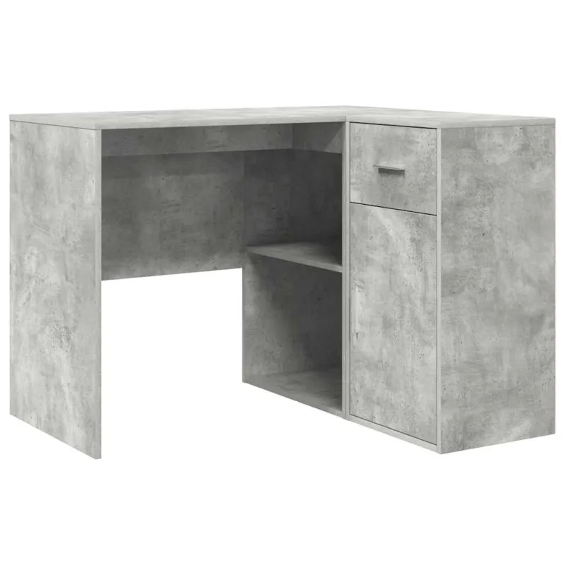 Kampinis rašomasis stalas Betono pilka 102 x 88 x 75 cm