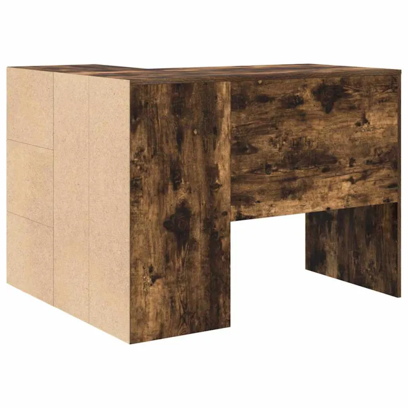 Kampinis rašomasis stalas Rūkyta ąžuolas 102 x 88 x 75 cm