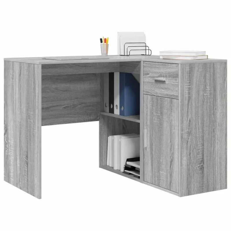 Kampinis rašomasis stalas Pilkas Sonoma 102 x 88 x 75 cm