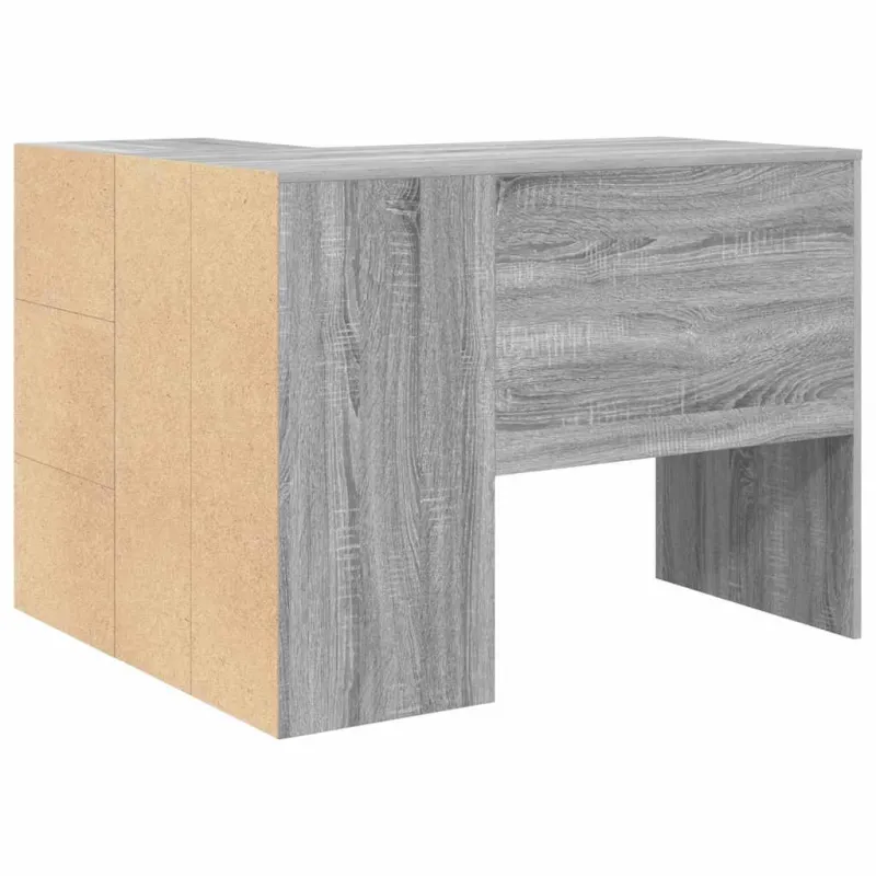 Kampinis rašomasis stalas Pilkas Sonoma 102 x 88 x 75 cm