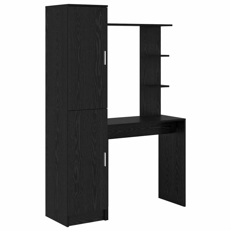 Stalas 2 pcs Juodas ąžuolas