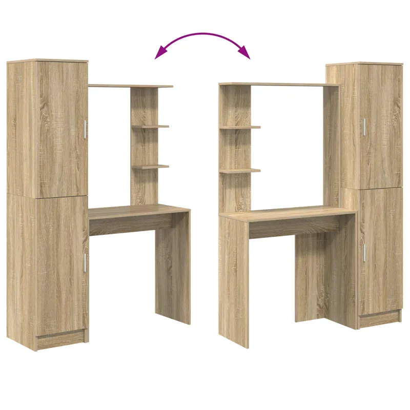 Stalas 2 pcs Sonoma ąžuolas