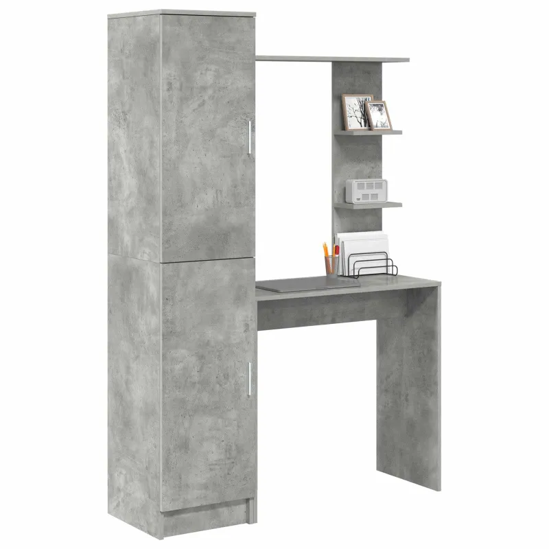 Stalas 2 pcs Betono pilka