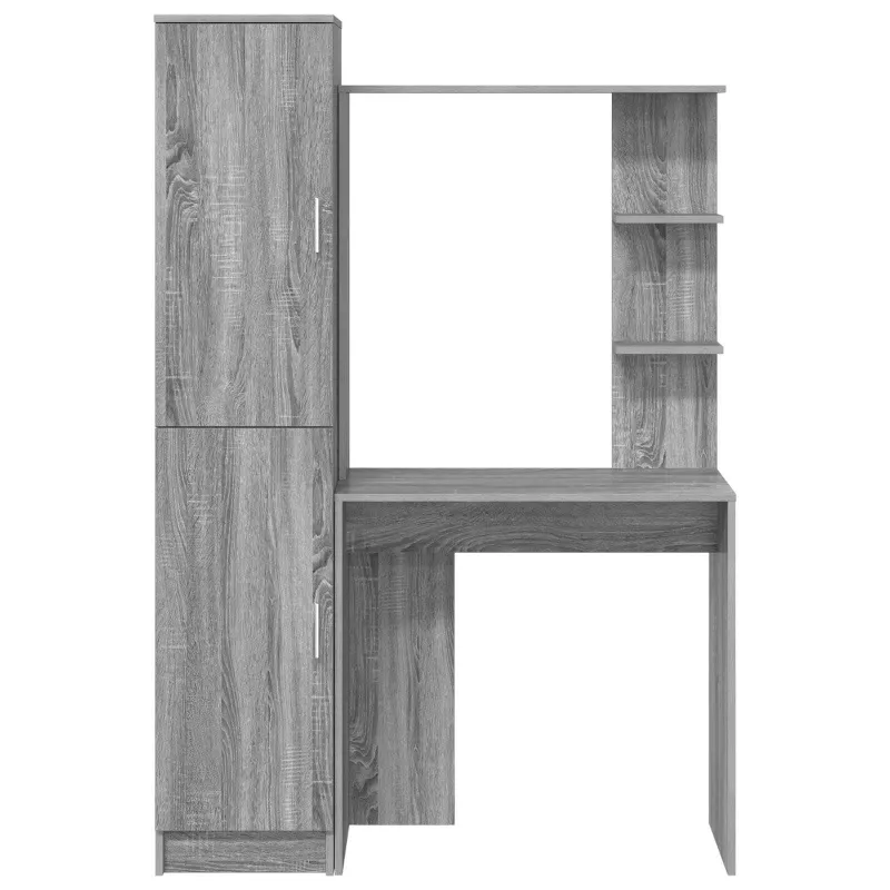 Stalas 2 pcs Pilkas Sonoma