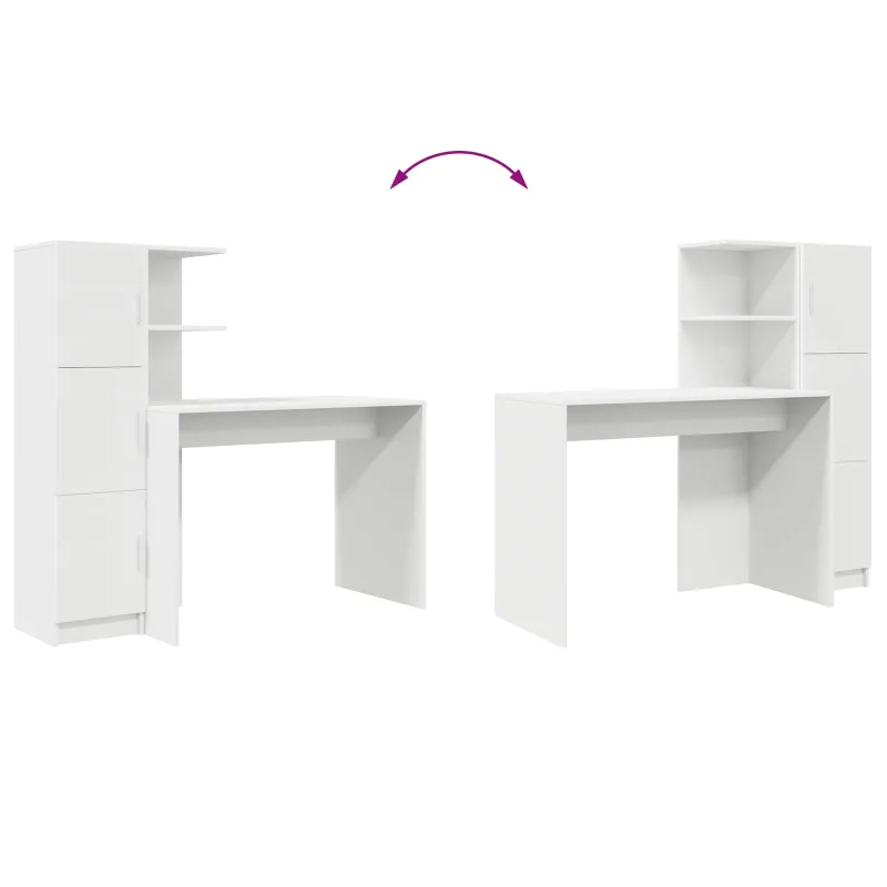 Stalas 2 pcs Balta