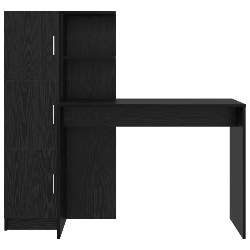Stalas 2 pcs Juodas ąžuolas