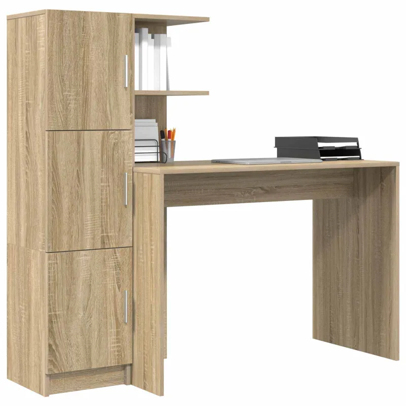 Stalas 2 pcs Sonoma ąžuolas