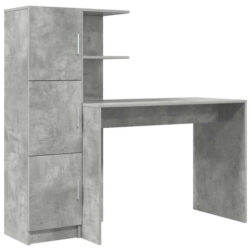 Stalas 2 pcs Betono pilka