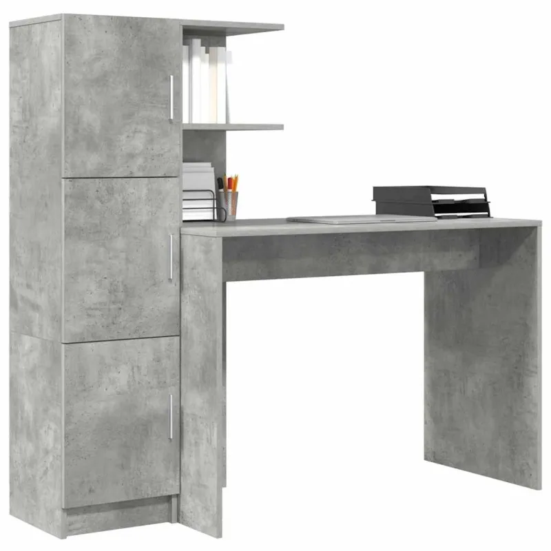 Stalas 2 pcs Betono pilka