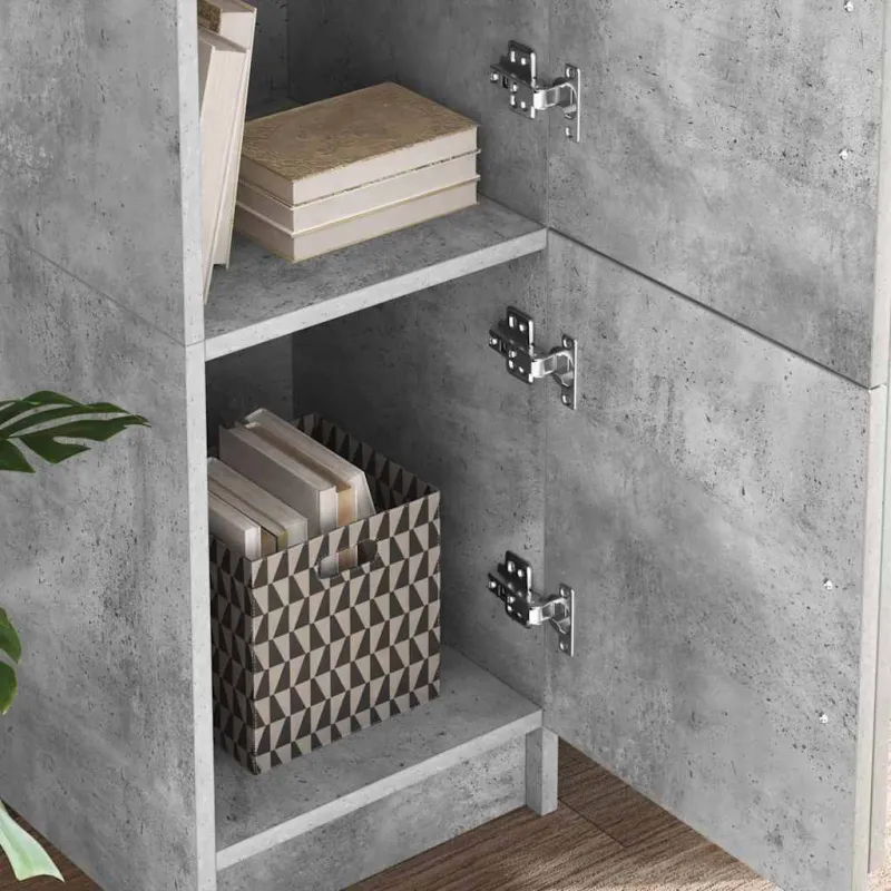 Stalas 2 pcs Betono pilka