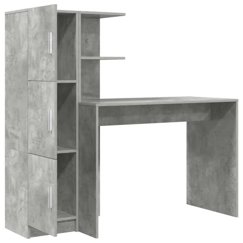 Stalas 2 pcs Betono pilka