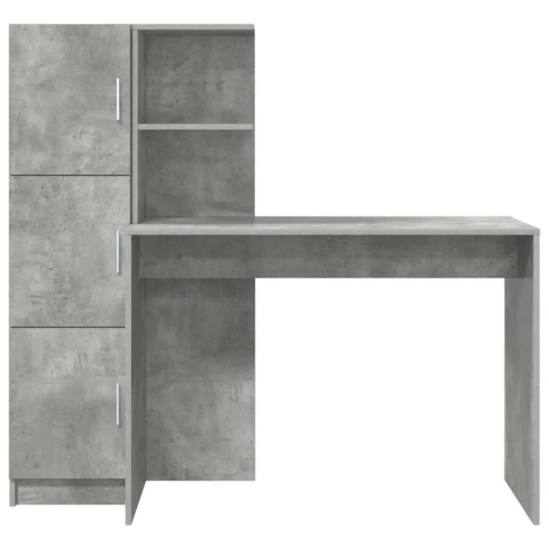 Stalas 2 pcs Betono pilka