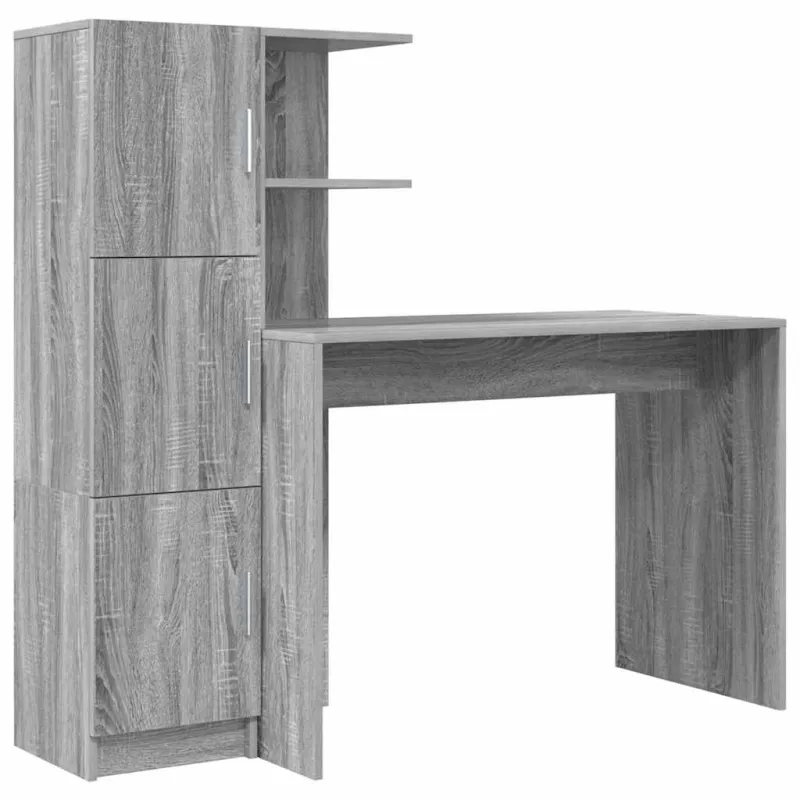 Stalas 2 pcs Pilkas Sonoma