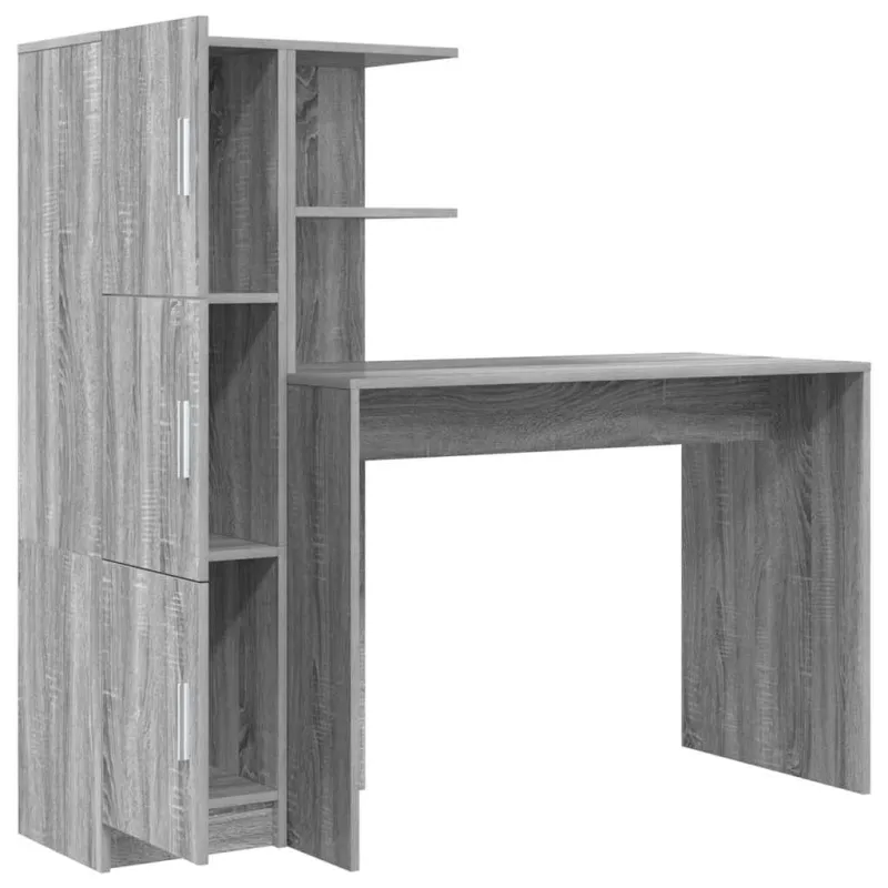 Stalas 2 pcs Pilkas Sonoma