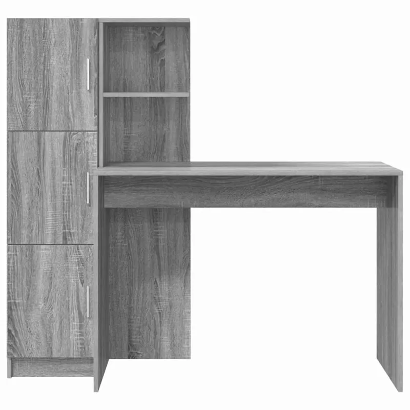 Stalas 2 pcs Pilkas Sonoma