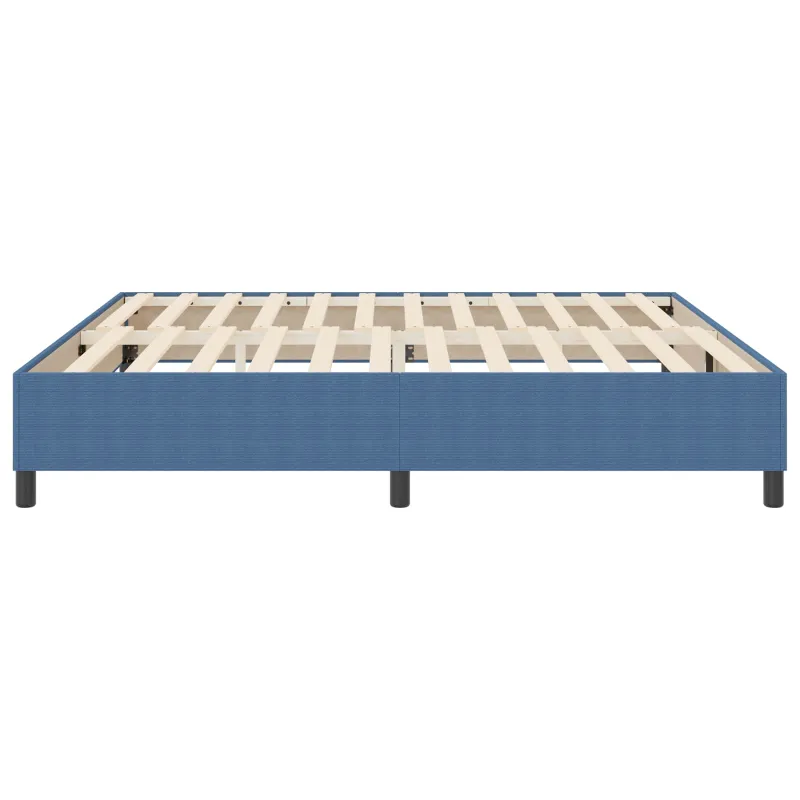 Platforminės lovos rėmas Mėlyna 200 x 200 cm Kordūrinis audinys