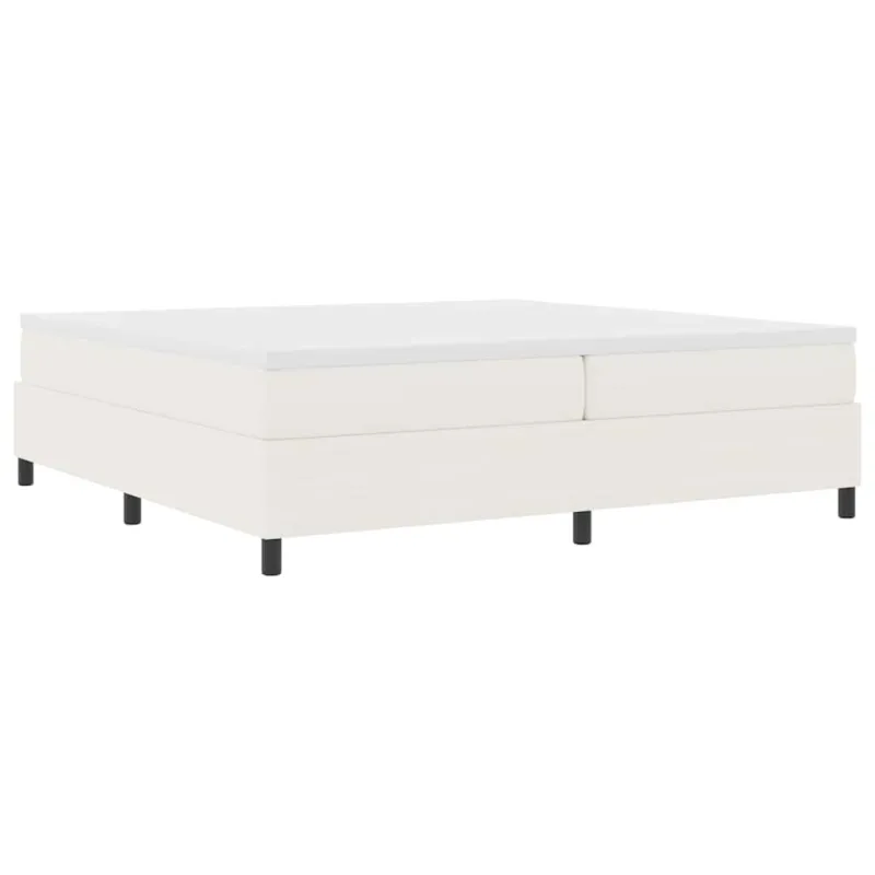 Kiemas lova Kremas ir balta 200 x 200 cm Kordūrinis audinys