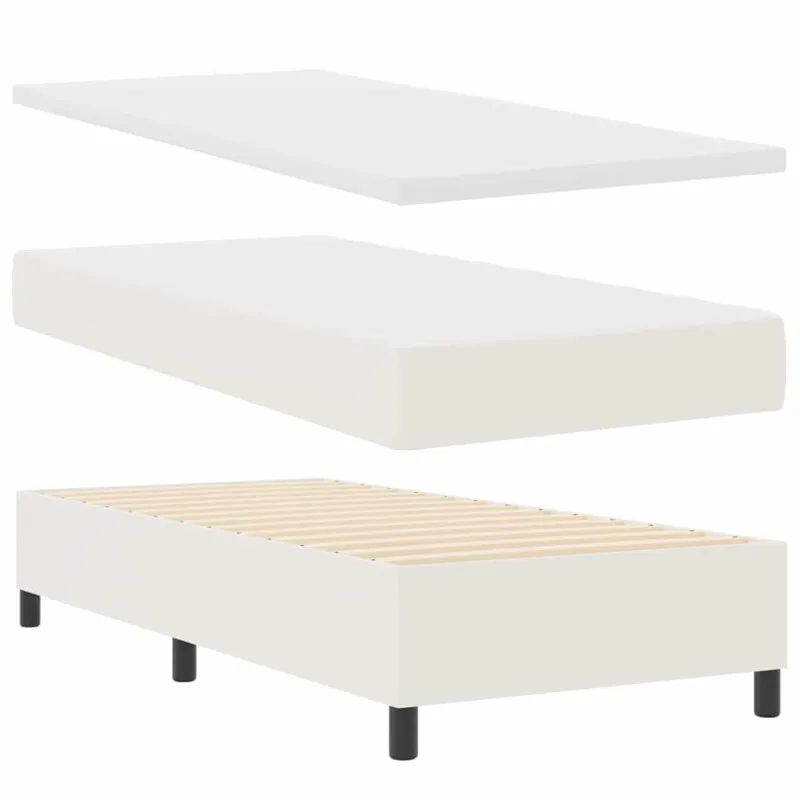 Kiemas lova Kremas ir balta 100 x 200 cm Kordūrinis audinys