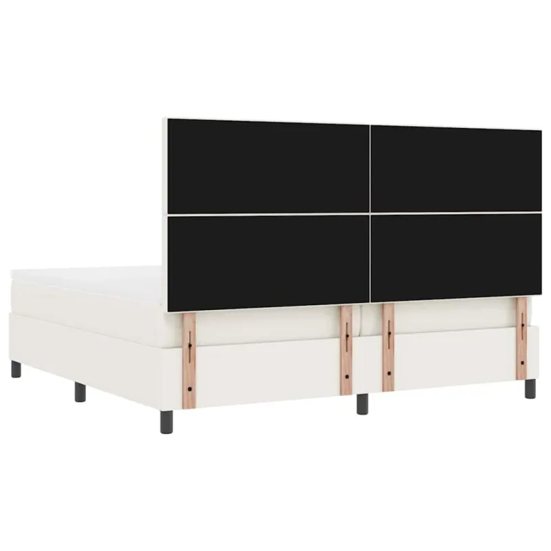 Kiemas lova Kremas ir balta 200 x 200 cm Kordūrinis audinys
