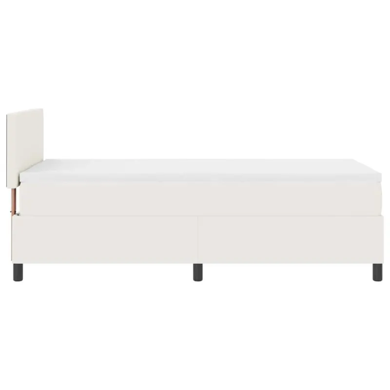 LED Čiužinio Lova su galvūgalio Kremas ir balta 100 x 200 cm