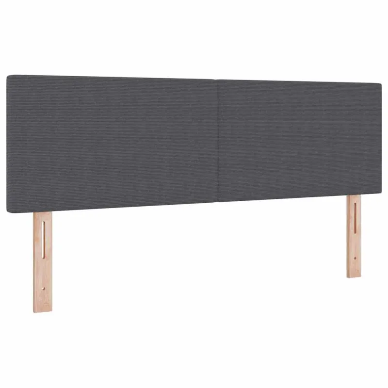 LED Čiužinio Lova Tamsiai pilka ir balta 160 x 200 cm