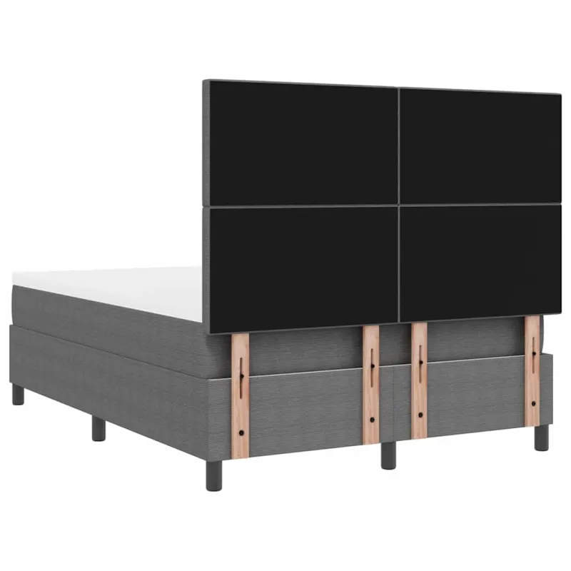 LED Čiužinio Lova Šviesiai pilka ir balta. 140 x 190 cm
