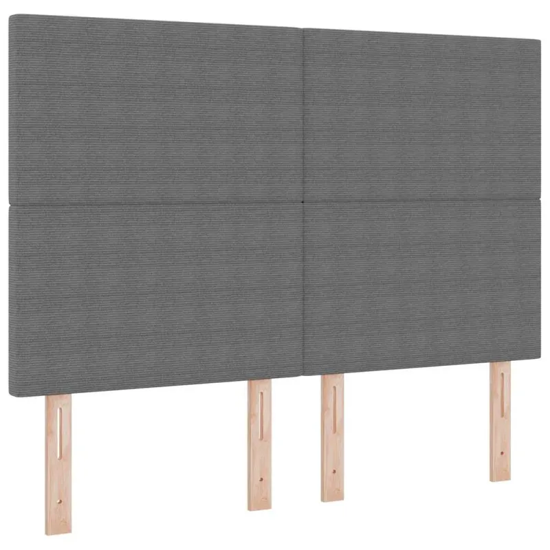 LED Čiužinio Lova Šviesiai pilka ir balta. 140 x 200 cm