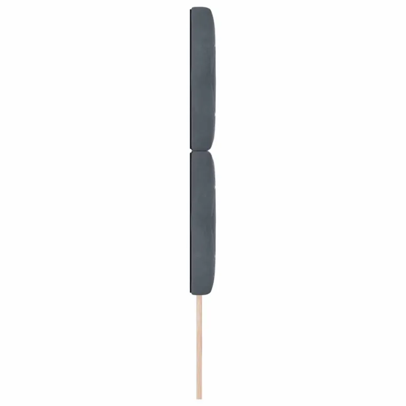 Galvūgalis Tamsiai pilka 80 cm Aksomas