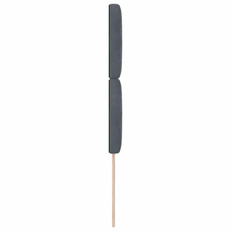 Galvūgalis Tamsiai pilka 90 cm Aksomas