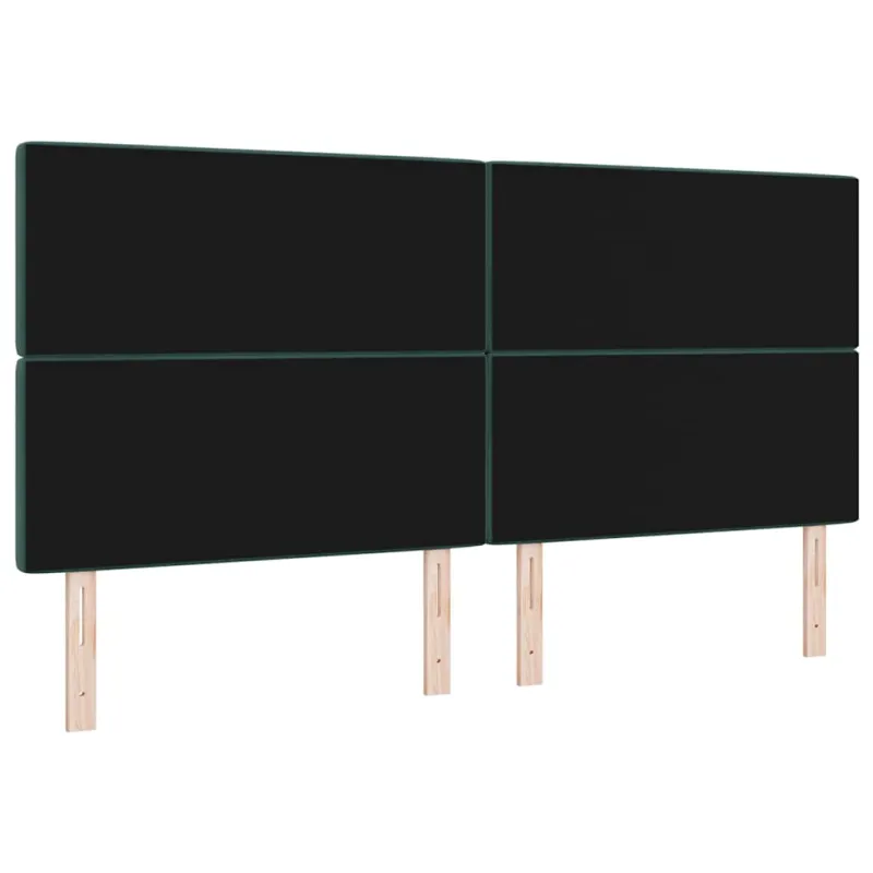Galvūgalis Tamsiai žalia 200 cm Aksomas