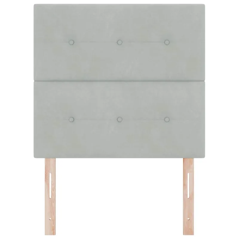 Galvūgalis Šviesiai pilka 100 cm Aksomas