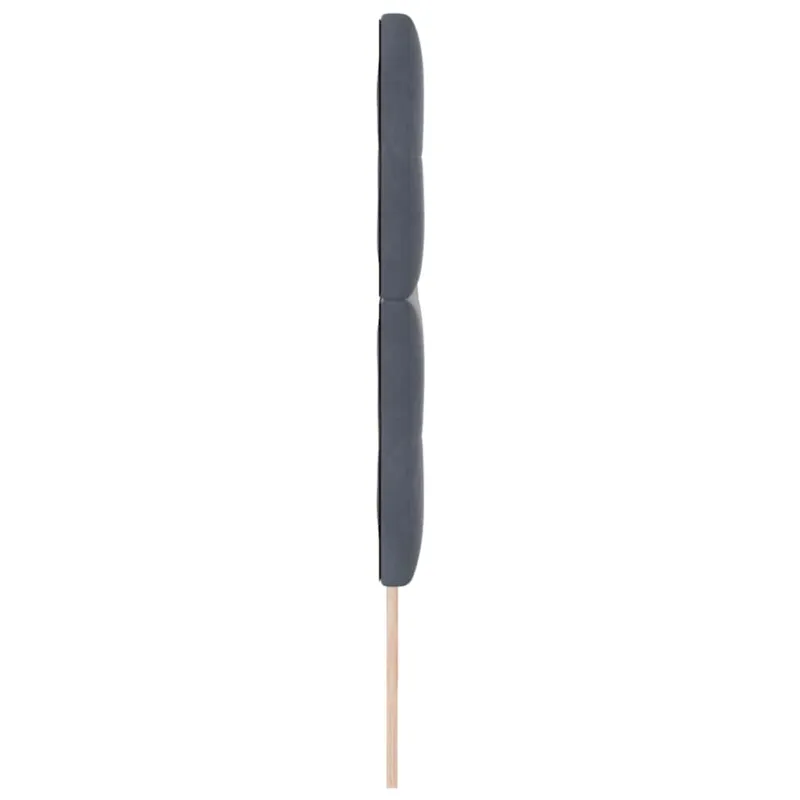 Galvūgalis Tamsiai pilka 200 cm Aksomas