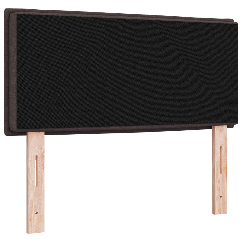 LED galvūgalis su LED juostelėmis Tamsiai rudas 80 cm audinys