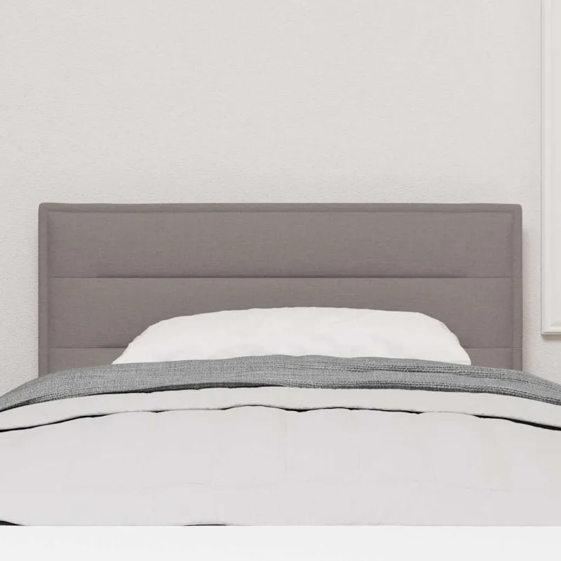 LED galvūgalis su LED juostelėmis Taupe 80 cm audinys