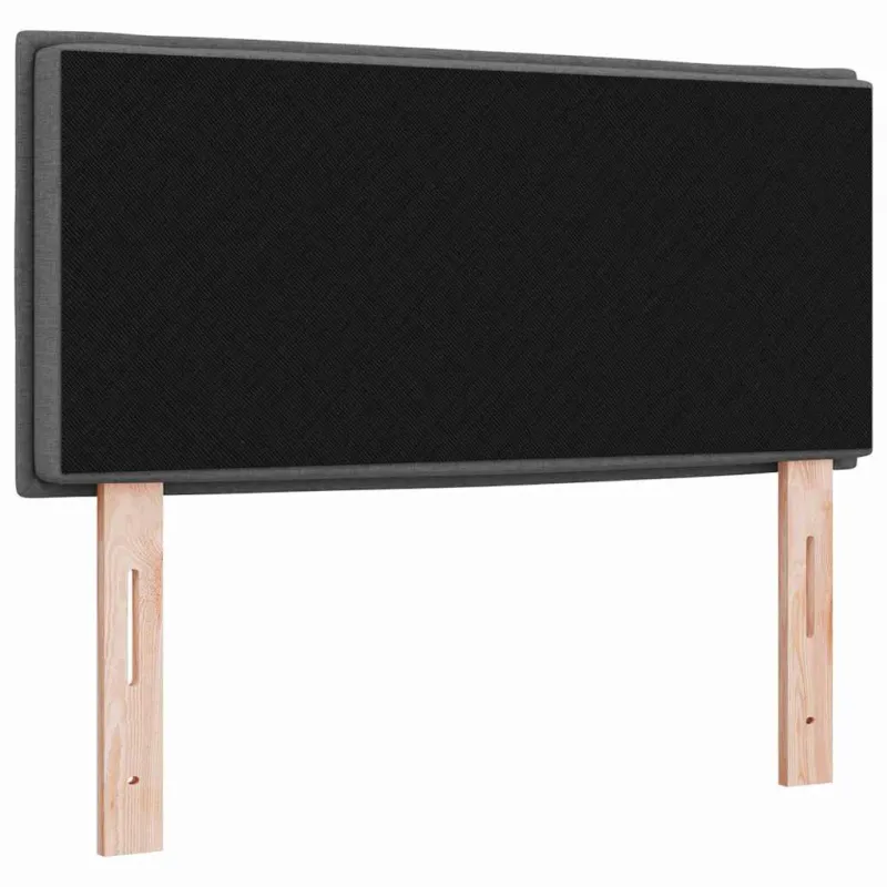 LED galvūgalis su LED juostelėmis Tamsiai pilka 90 cm audinys