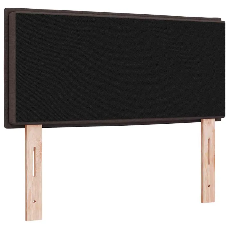 LED galvūgalis su LED juostelėmis Tamsiai rudas 90 cm audinys
