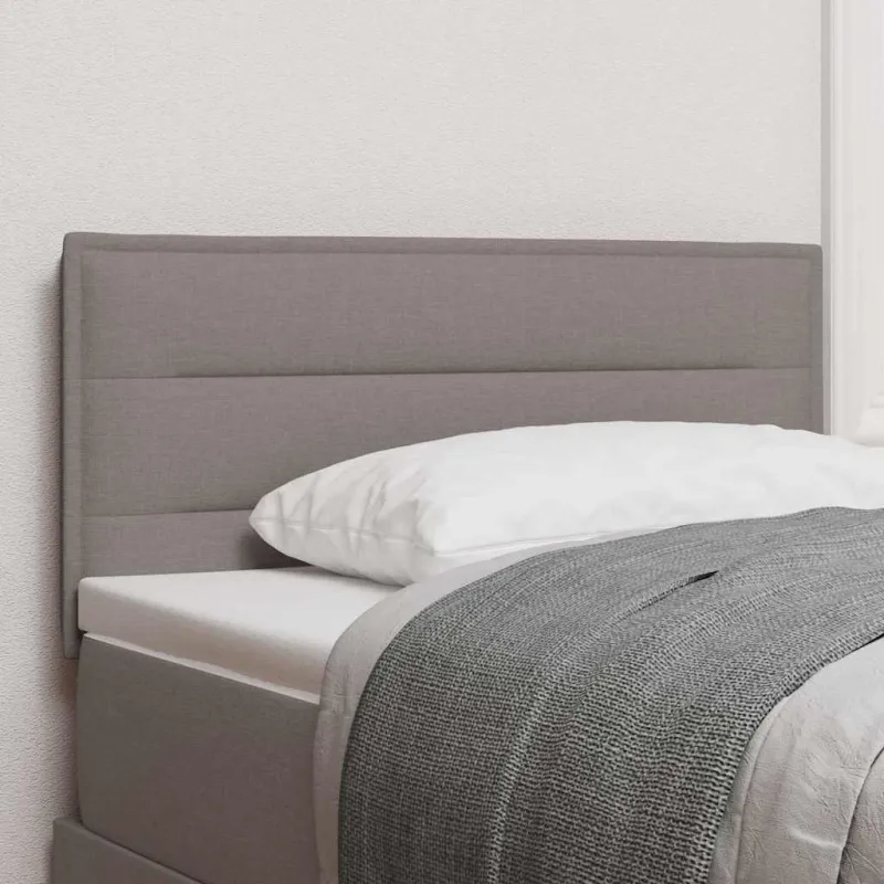 LED galvūgalis su LED juostelėmis Taupe 100 cm audinys