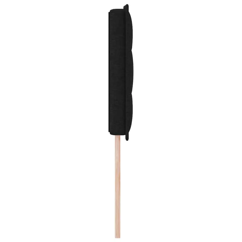 LED galvūgalis su LED juostelėmis Juodas 144 cm audinys